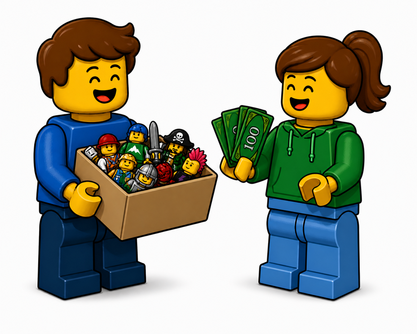 Minifiguren aufbereiten und sammeln
