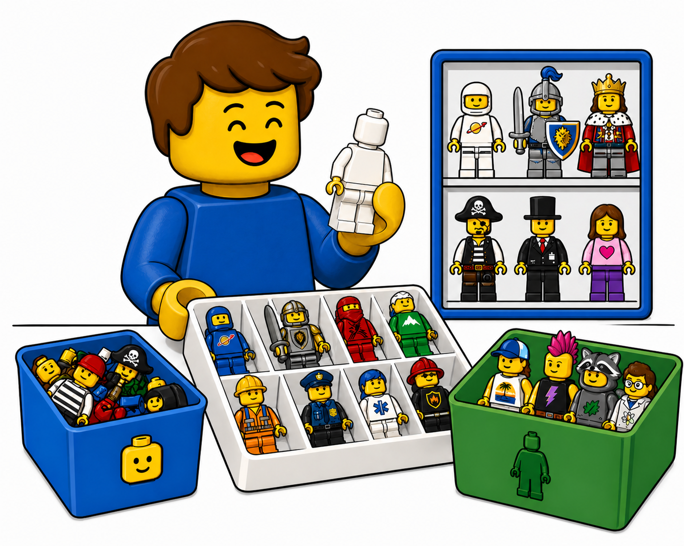 Minifiguren aufbereiten und sammeln